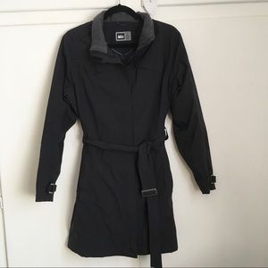 REI Elements Trench Rain Coat Jacket